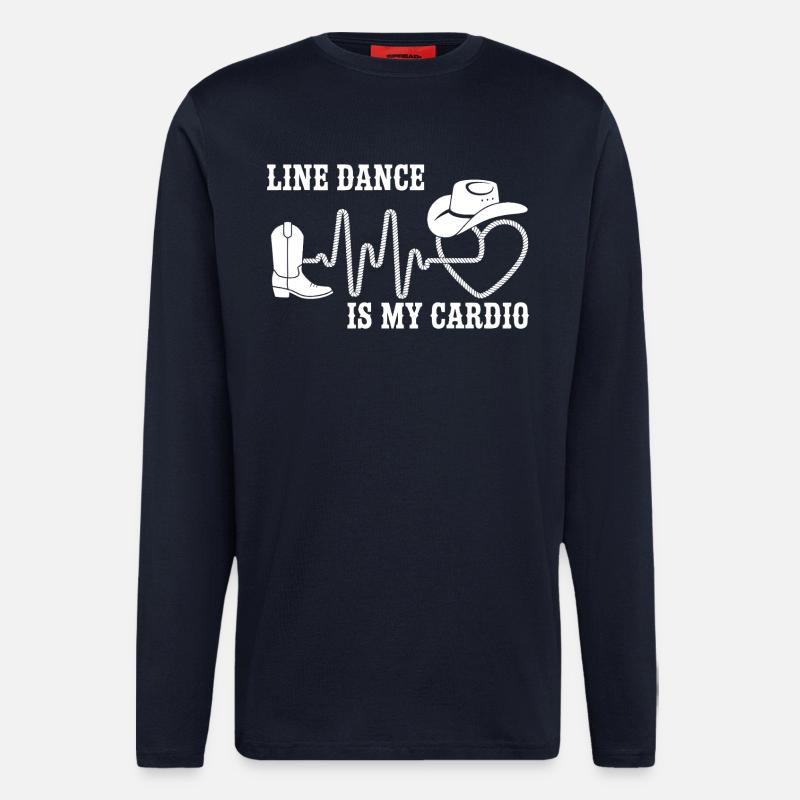 Line Dance Is My Cardio - Langarmshirt - made by SPREAD  - DARK NAVY
