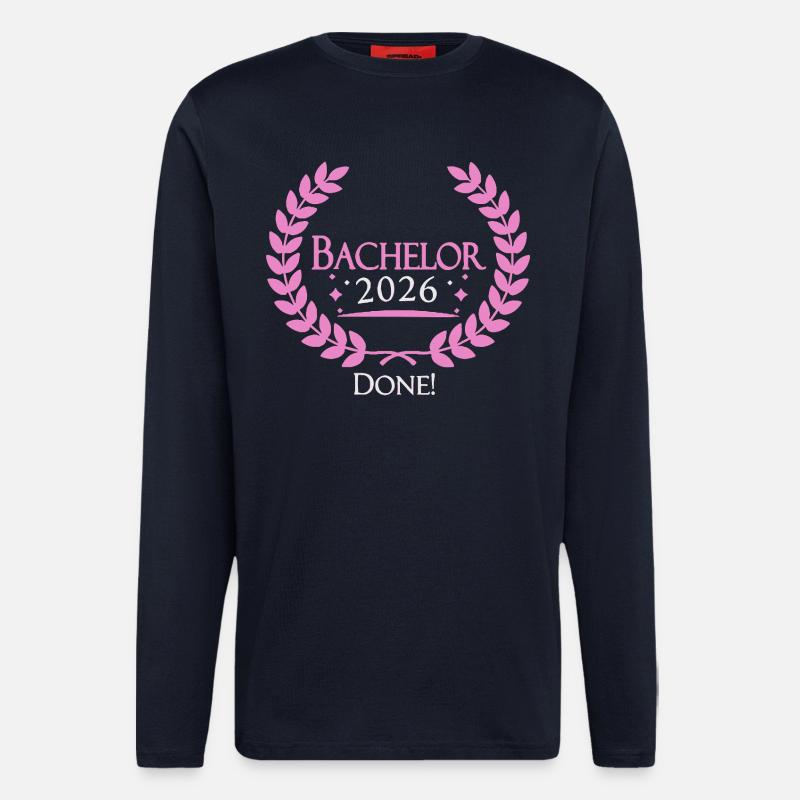 Bachelor 2026 Geschafft - Langarmshirt - made by SPREAD  - DARK NAVY