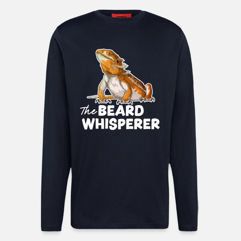Der Bartflüsterer - Langarmshirt - made by SPREAD  - DARK NAVY