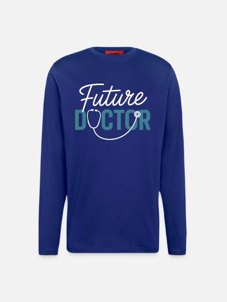 Future Doctor Stethoscope Design - Longsleeve - made by SPREAD - DARK NAVY