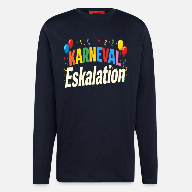 Karneval Eskalation - Langarmshirt - made by SPREAD  - DARK NAVY