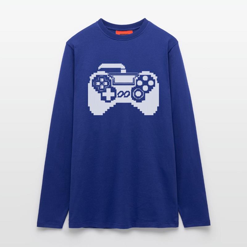 Game Controller Pixel Grafik Langarmshirt - made by SPREAD 