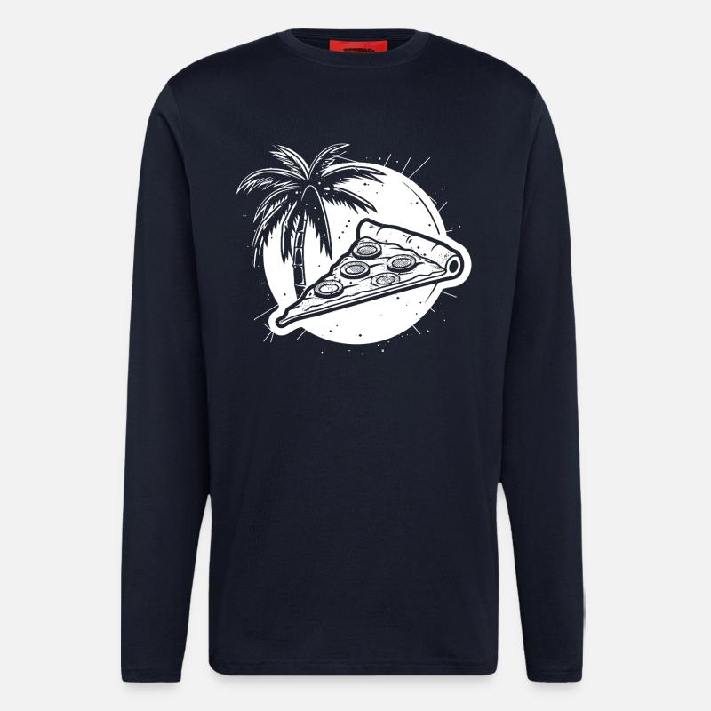 Pizza Graphic - Longsleeve - made by SPREAD  - DARK NAVY