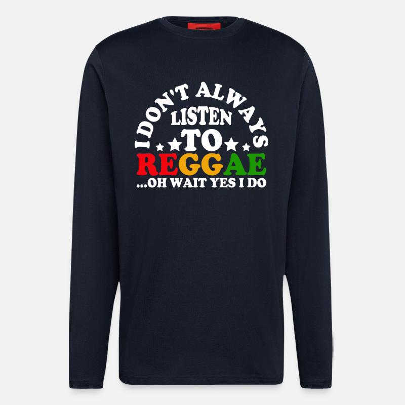 Hör nicht auf Reggae Circle - Langarmshirt - made by SPREAD  - DARK NAVY
