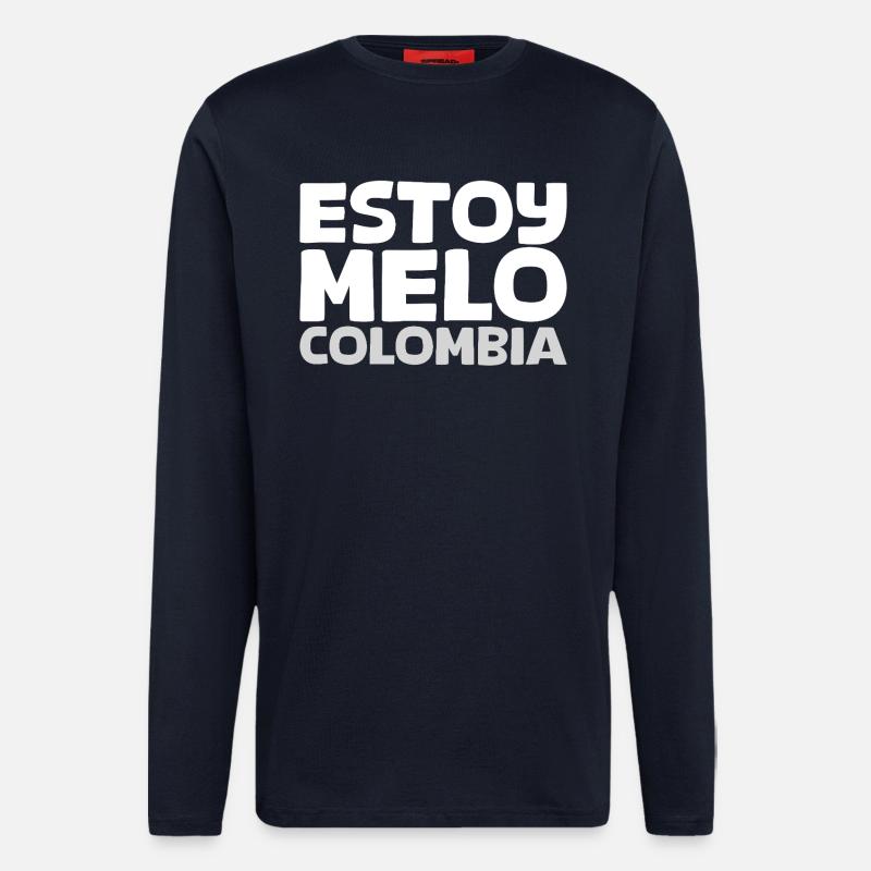 ESTOY-MELO-blanco - Langarmshirt - made by SPREAD  - DARK NAVY