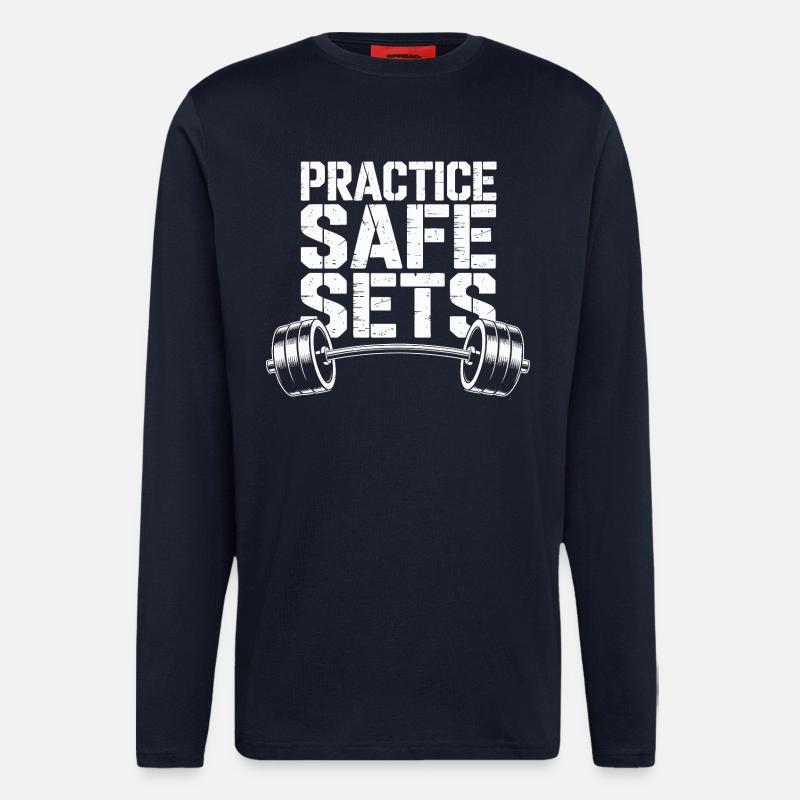 Sichere Sätze Trainieren - Langarmshirt - made by SPREAD - DARK NAVY