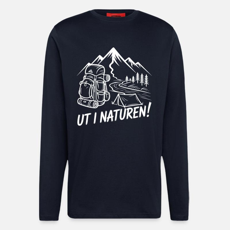 Abenteuer-Rucksackwandern - Langarmshirt - made by SPREAD - DARK NAVY