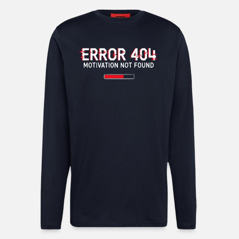 Error 404 Motivation - Longsleeve - made by SPREAD  - DARK NAVY