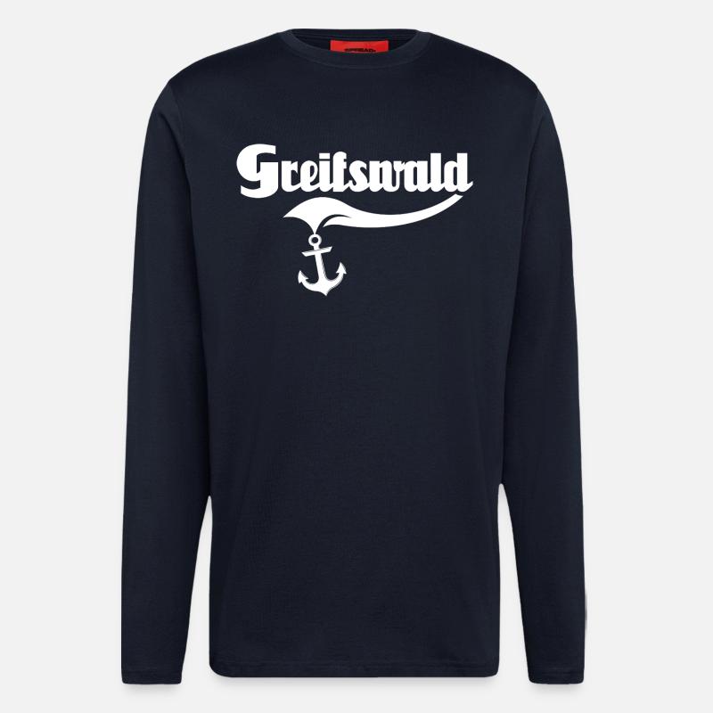 Greifswald Sprüche - Langarmshirt - made by SPREAD - DARK NAVY
