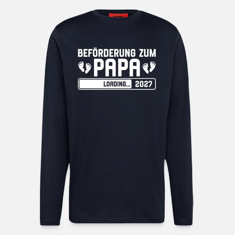 Promotion to Dad 2027 loading - Longsleeve - made by SPREAD  - DARK NAVY