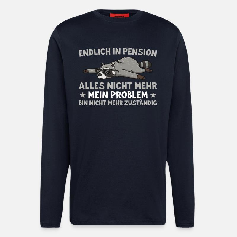 Pension Waschbär No longer responsible - Longsleeve - made by SPREAD  - DARK NAVY