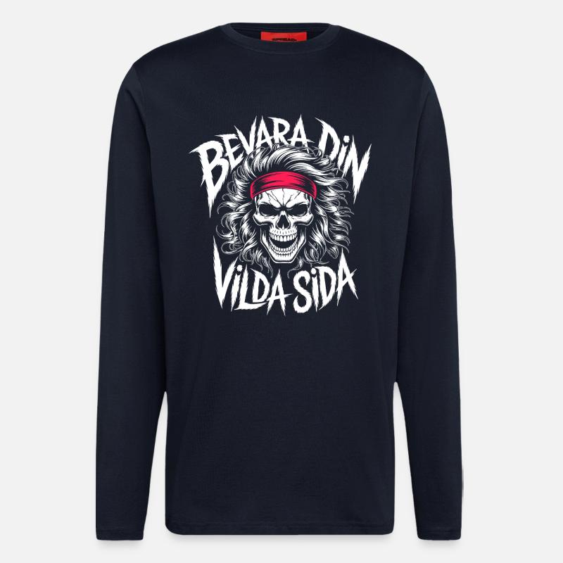 Wild Side Skull - Langarmshirt - made by SPREAD  - DARK NAVY