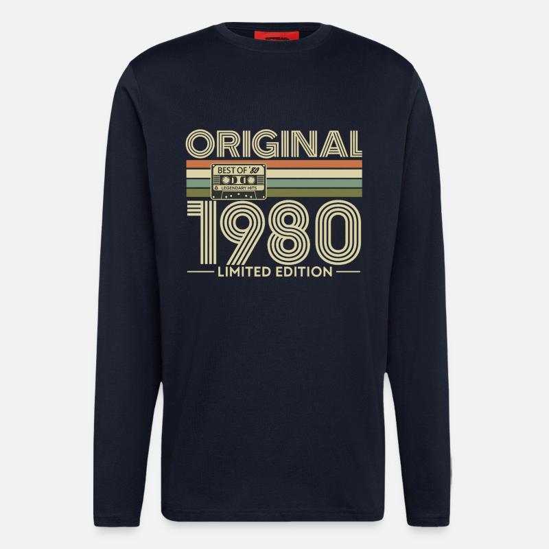 Original-Nostalgie-Edition von 1980 - Langarmshirt - made by SPREAD  - DARK NAVY