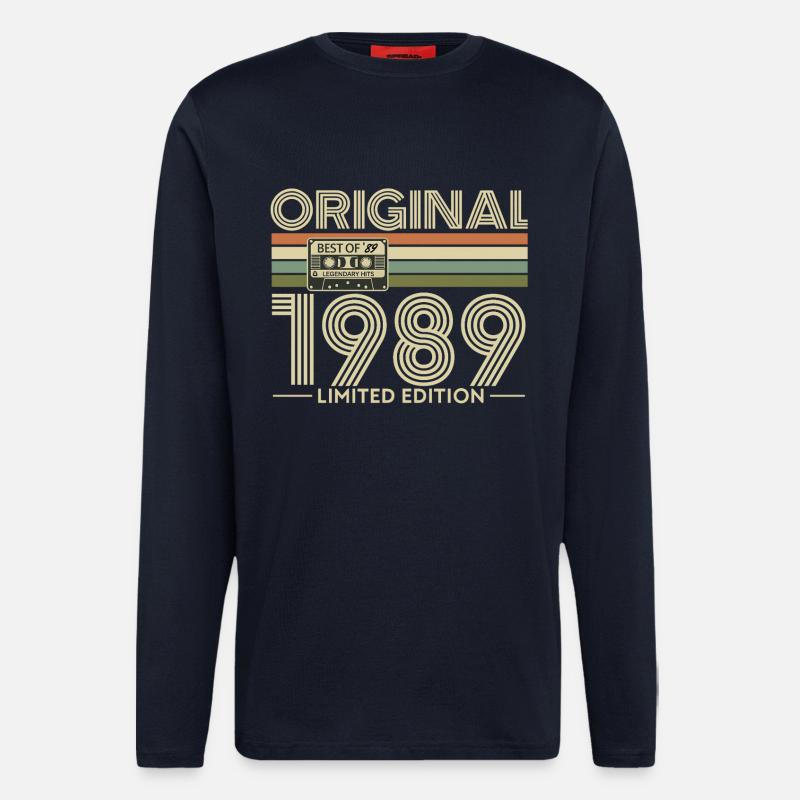 Originale limitierte Kassette von 1989 - Langarmshirt - made by SPREAD - DARK NAVY