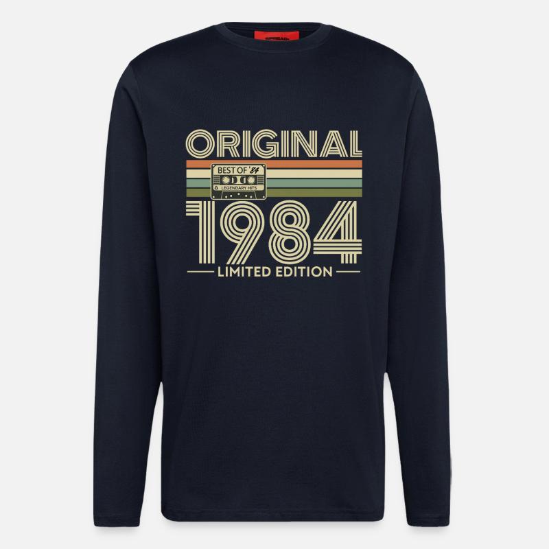Original 1984 Limited Edition Retro - Longsleeve - made by SPREAD  - DARK NAVY