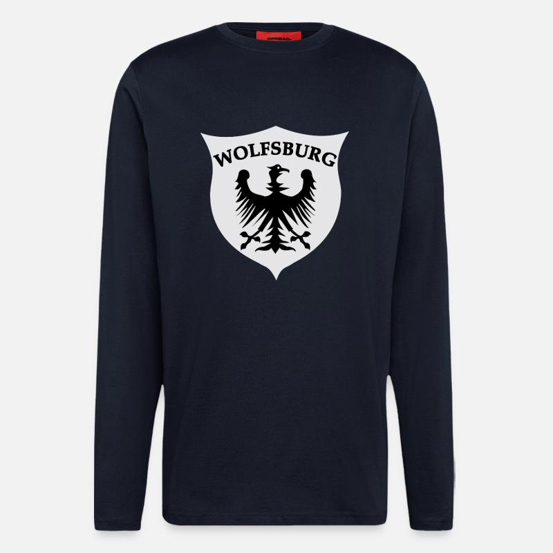 Wolfsburg Adler Design - Langarmshirt - made by SPREAD - DARK NAVY