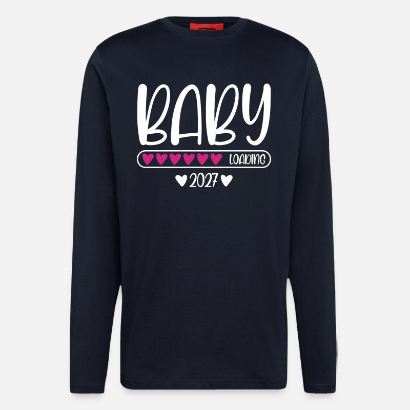 Baby 2027 loading Herzchen Ladebalken - Langarmshirt - made by SPREAD  - DARK NAVY