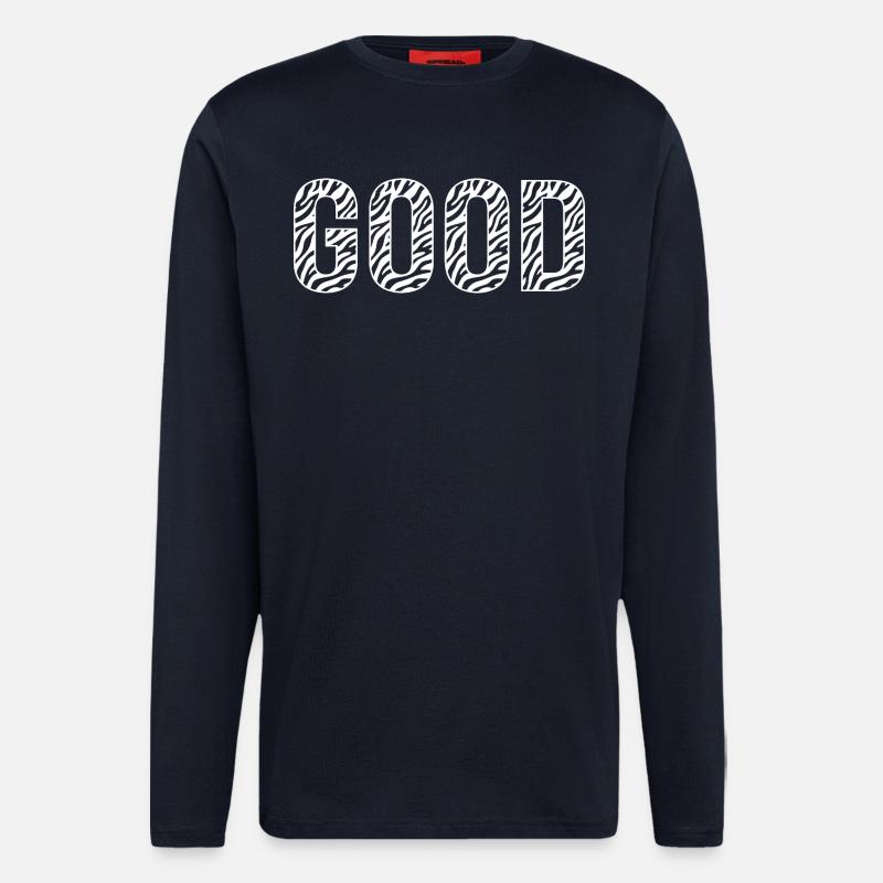 GOOD zebra pattern - Longsleeve - made by SPREAD  - DARK NAVY