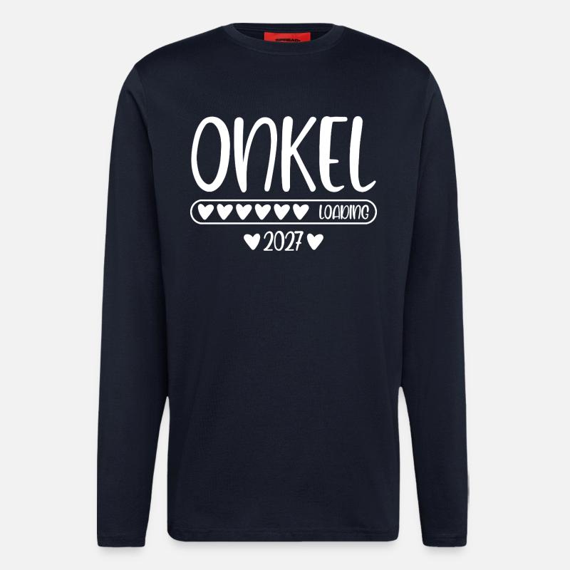 Onkel 2027 loading - Langarmshirt - made by SPREAD  - DARK NAVY