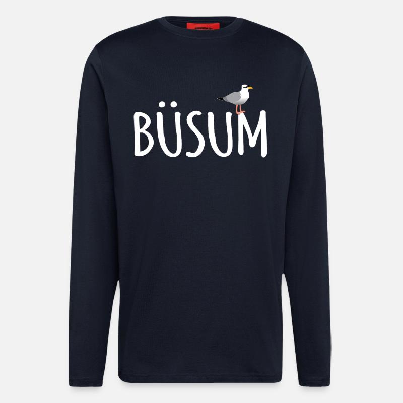 Büsum Möwe - Langarmshirt - made by SPREAD  - DARK NAVY