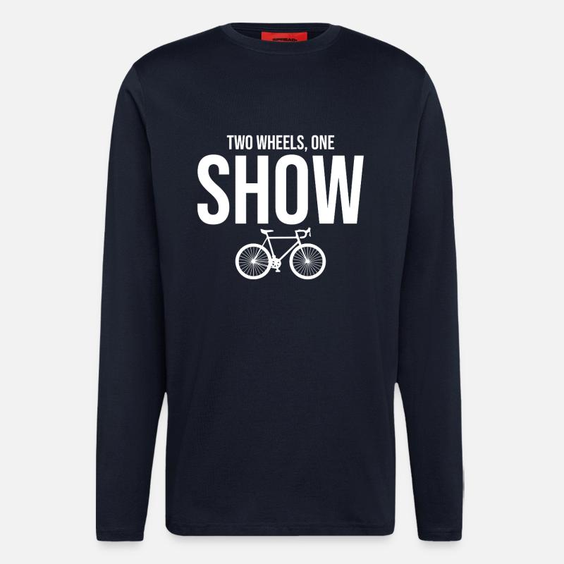 Professionelle Fahrradakrobatik-Performancekunst - Langarmshirt - made by SPREAD  - DARK NAVY