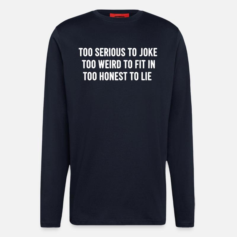 Statement Saying Introvert Humor - Longsleeve - made by SPREAD  - DARK NAVY