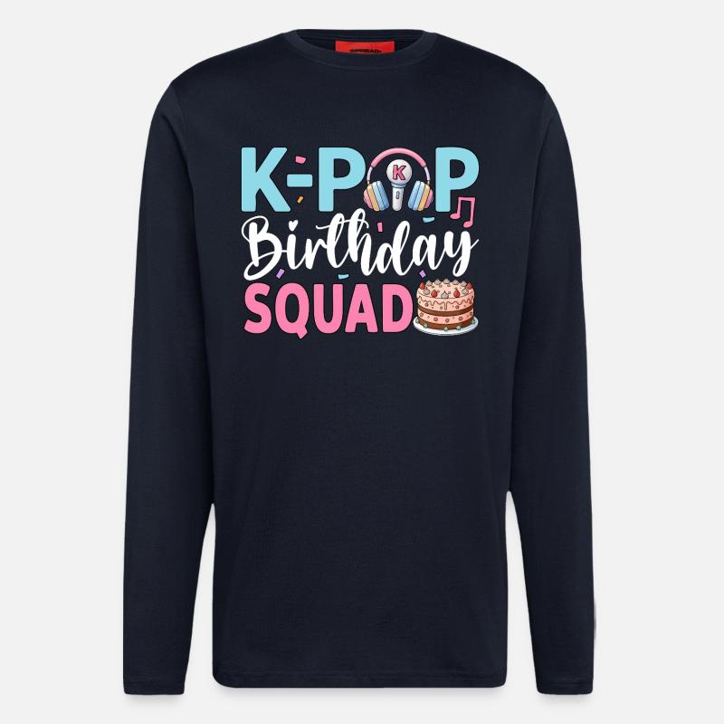 K-Pop Birthday Squad - Langarmshirt - made by SPREAD  - DARK NAVY