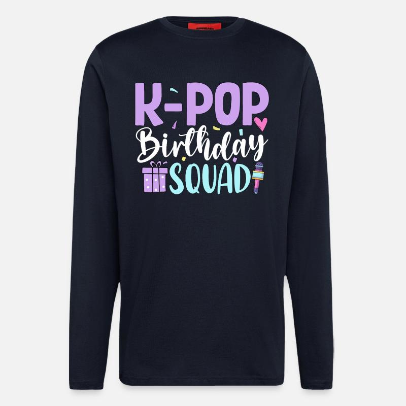 K Pop Birthday Squad - Langarmshirt - made by SPREAD  - DARK NAVY