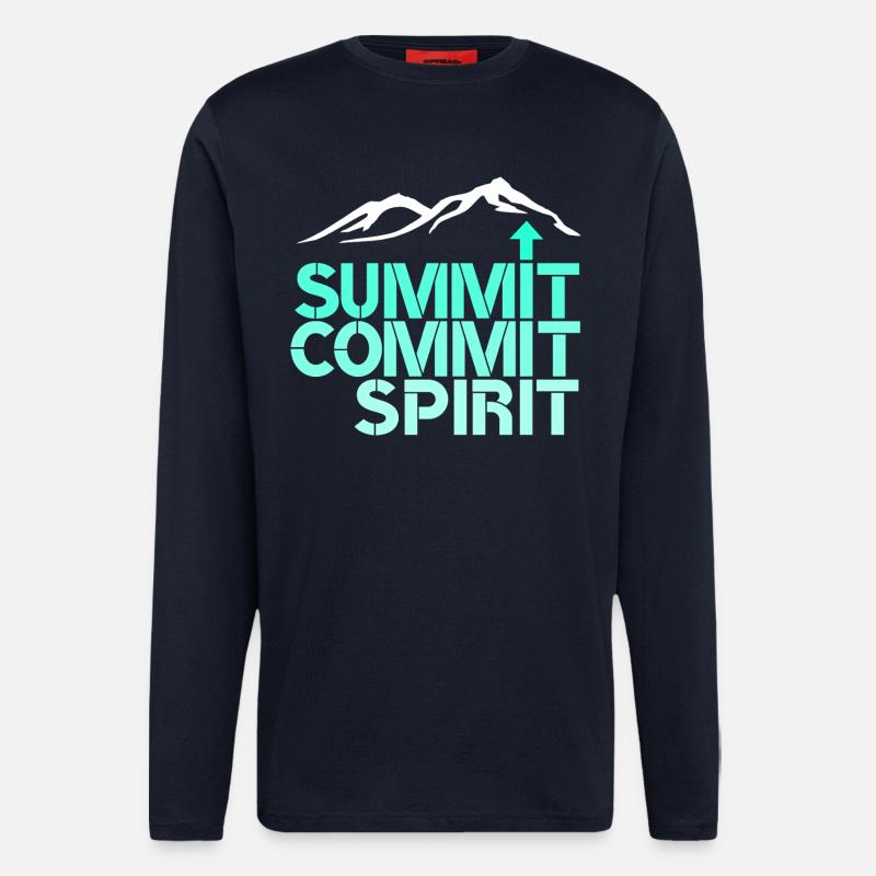 Spirit Commit Summit - Longsleeve - made by SPREAD  - DARK NAVY