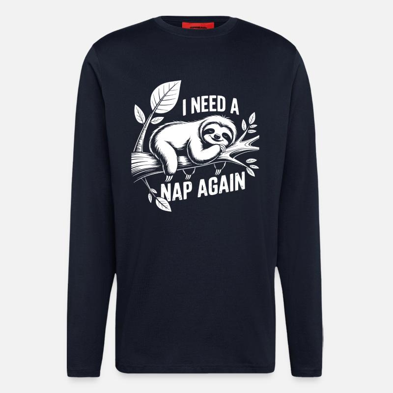 Ich brauch nen Nap - Langarmshirt - made by SPREAD  - DARK NAVY