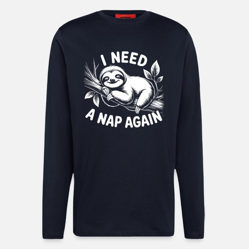 Ich brauch nen Nap - Langarmshirt - made by SPREAD - DARK NAVY