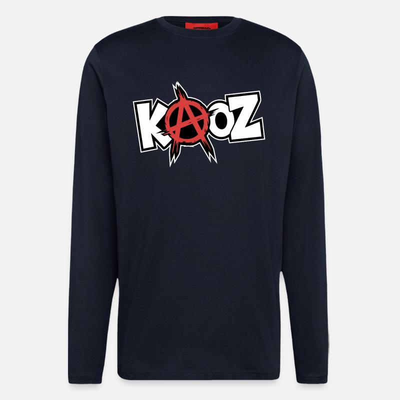 Kool KAOZ Anarchie Graffiti - Langarmshirt - made by SPREAD  - DARK NAVY