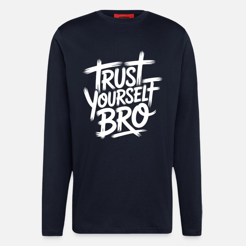 Selbstvertrauen - Langarmshirt - made by SPREAD  - DARK NAVY