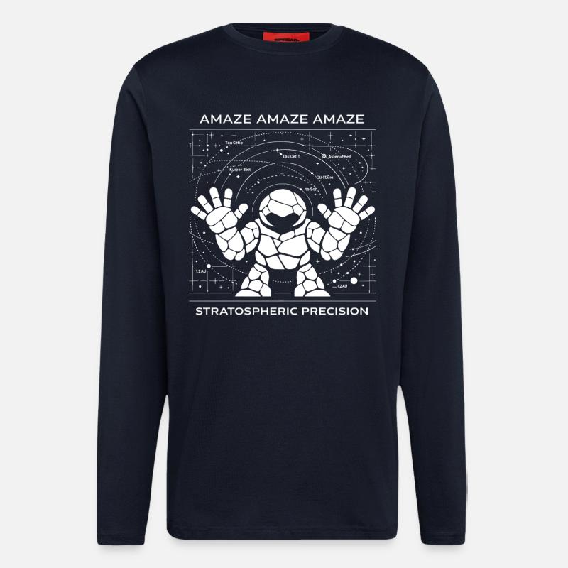 AMAZE Stratospheric Precision Rocky Astronaut - Longsleeve - made by SPREAD  - DARK NAVY