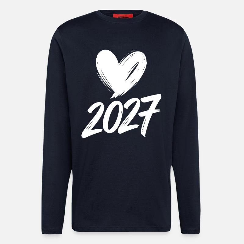 2027 Herz - Langarmshirt - made by SPREAD  - DARK NAVY