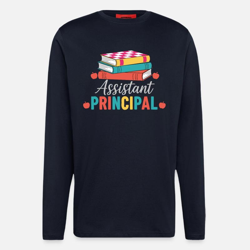 Konrektor Assistant Principal Bücher - Langarmshirt - made by SPREAD  - DARK NAVY