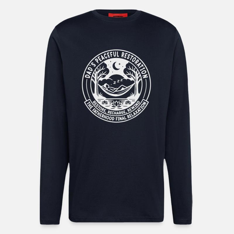 Father's Day Hammock Legend Retired - Longsleeve - made by SPREAD  - DARK NAVY