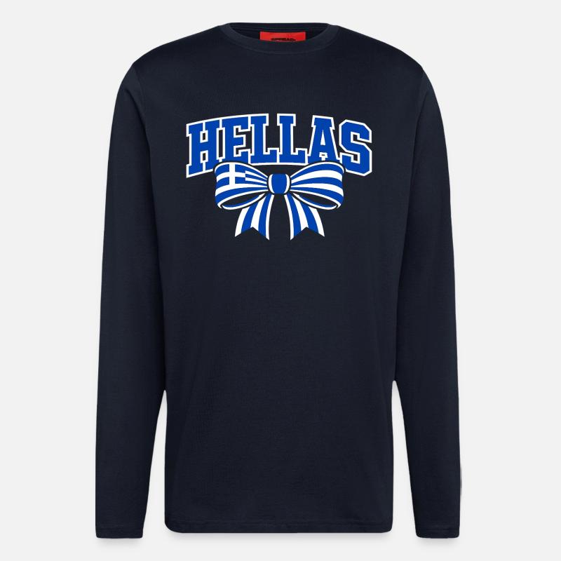 Boucle d’Hellas - Manches longues bio décontracté fabriqué en UE - DARK NAVY