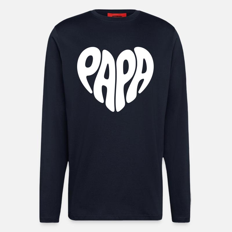 Papa - Langarmshirt - made by SPREAD  - DARK NAVY