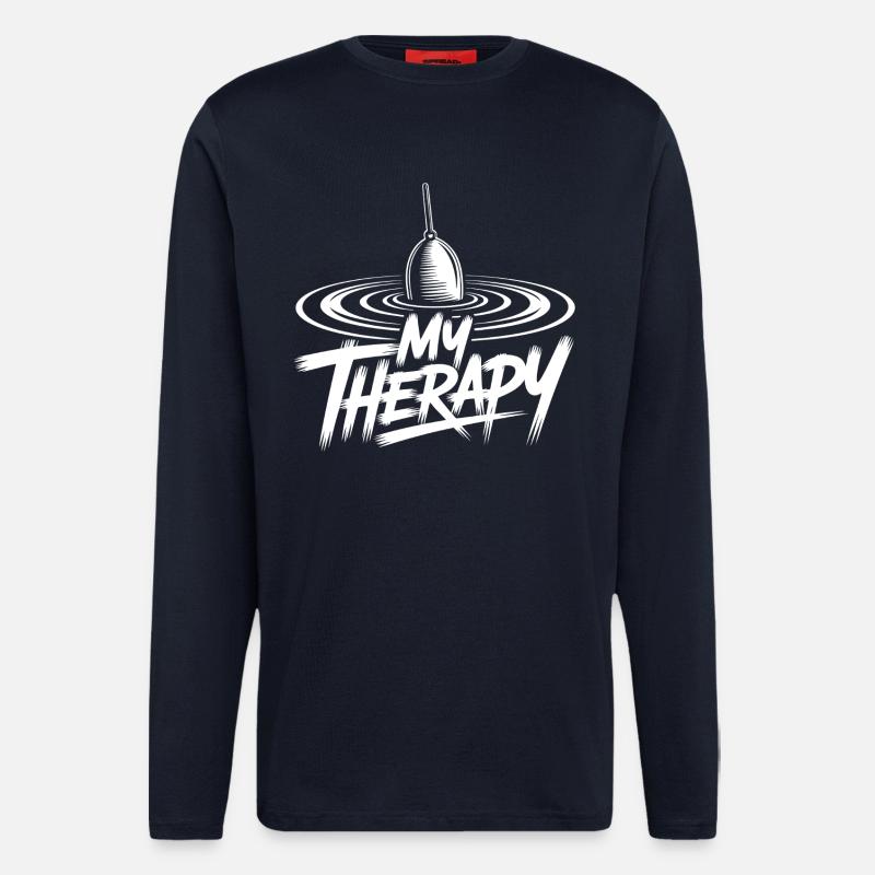 Fishing Therapy - Longsleeve - made by SPREAD - DARK NAVY