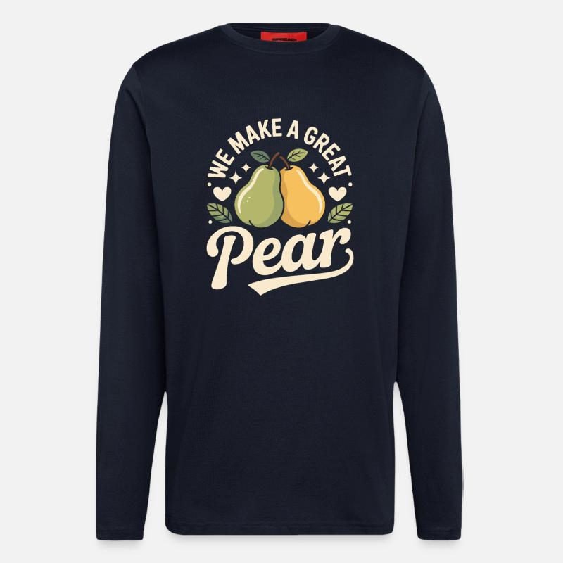 We Make A Great Pear - Langarmshirt - made by SPREAD  - DARK NAVY