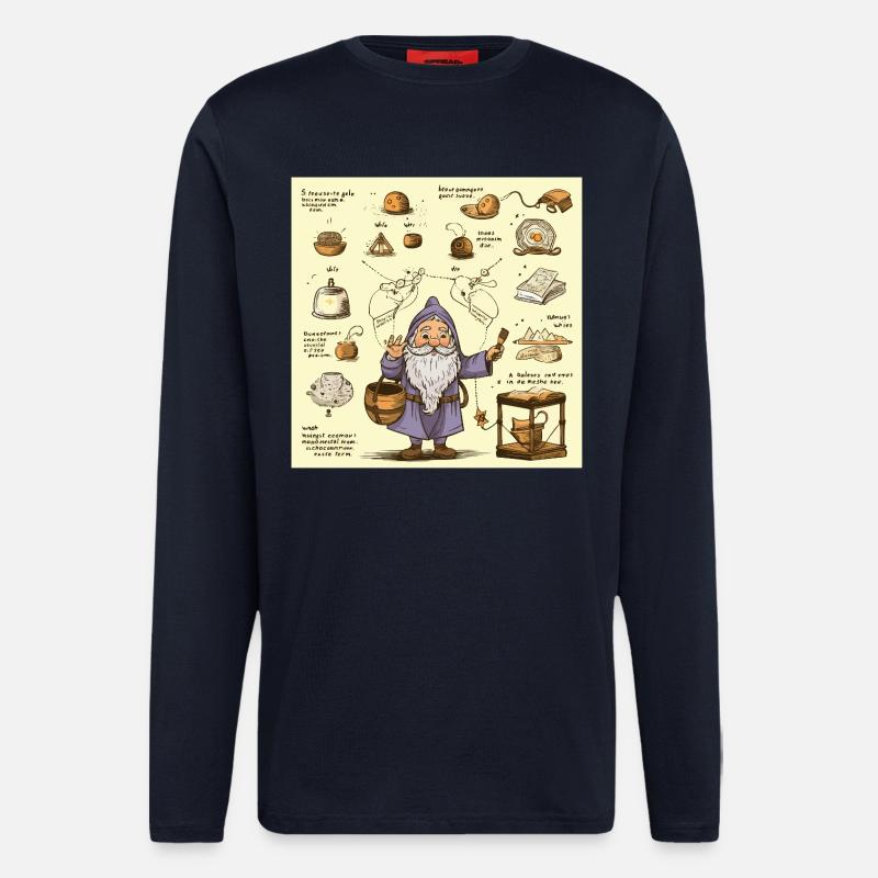 Alchemy Kitchen Wizard - Longsleeve - made by SPREAD - DARK NAVY