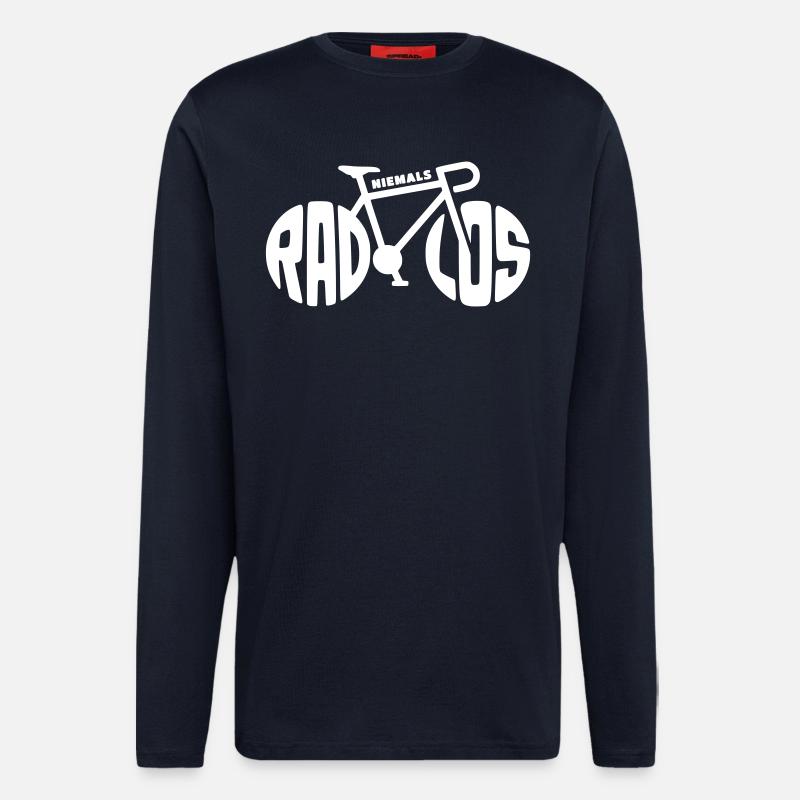 Bicycle - Never Wheelless - Longsleeve - made by SPREAD  - DARK NAVY