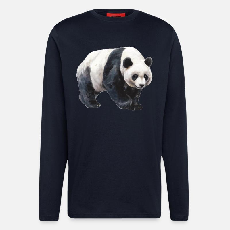 Panda - Longsleeve - made by SPREAD  - DARK NAVY