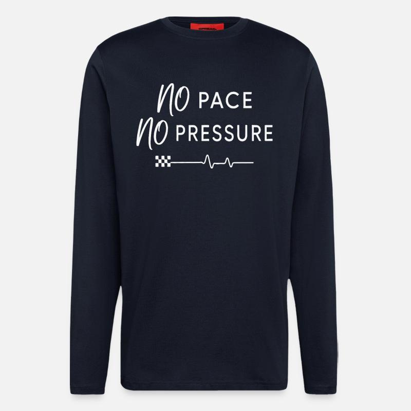 No Pace No Pressure - Longsleeve - made by SPREAD  - DARK NAVY