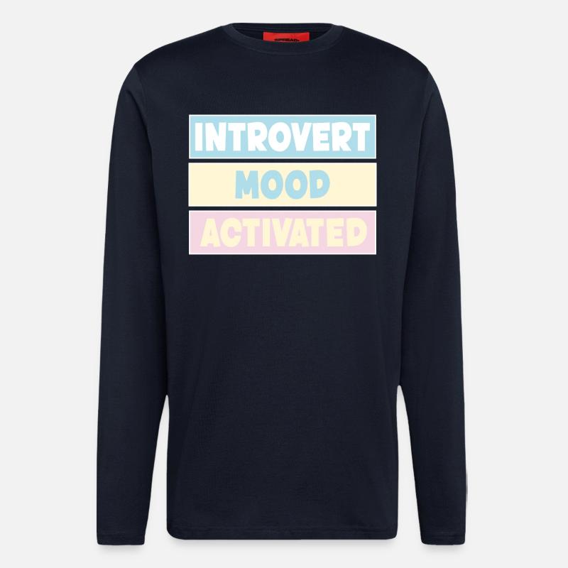 Introvert - Longsleeve - made by SPREAD  - DARK NAVY