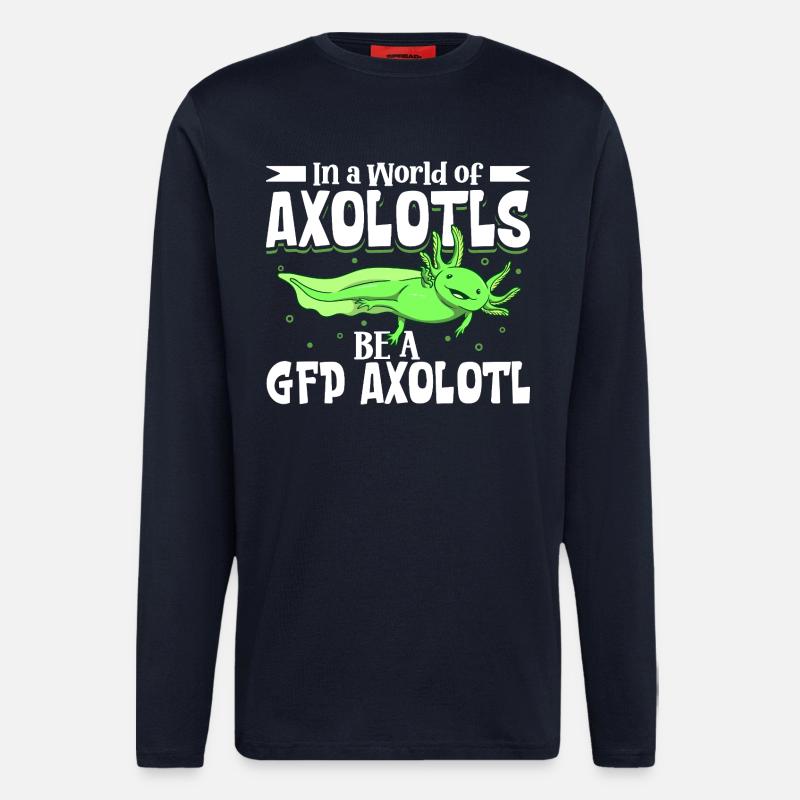 Be a GFP Axolotl - Longsleeve - made by SPREAD  - DARK NAVY