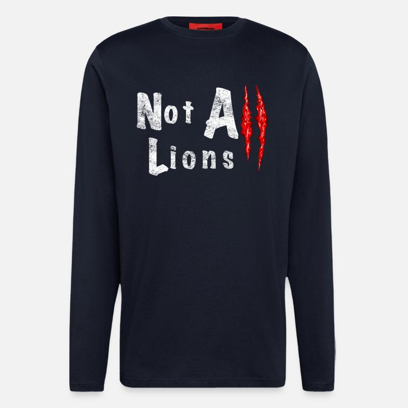 Pas All Lions 2.... - Manches longues bio décontracté fabriqué en UE - DARK NAVY