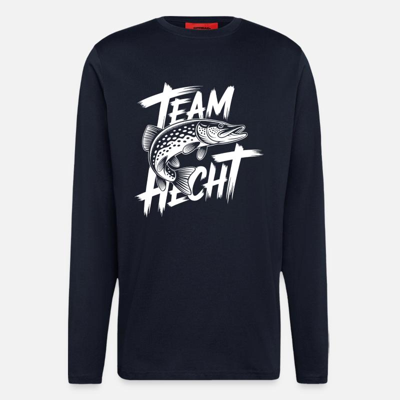 Predatory Pike - Longsleeve - made by SPREAD  - DARK NAVY