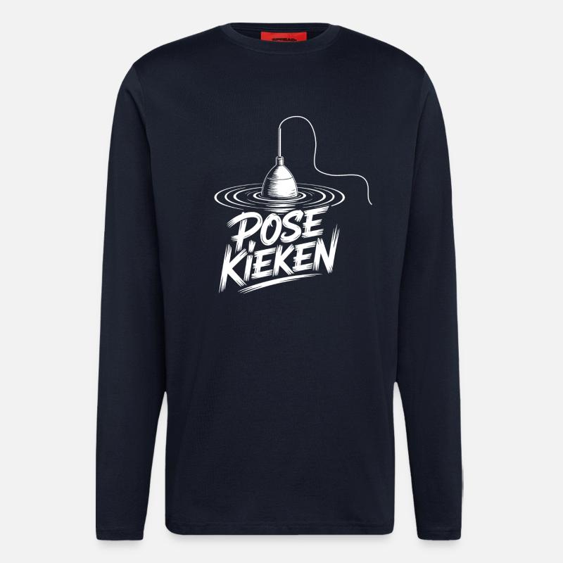 Angler Pose Design - Langarmshirt - made by SPREAD  - DARK NAVY